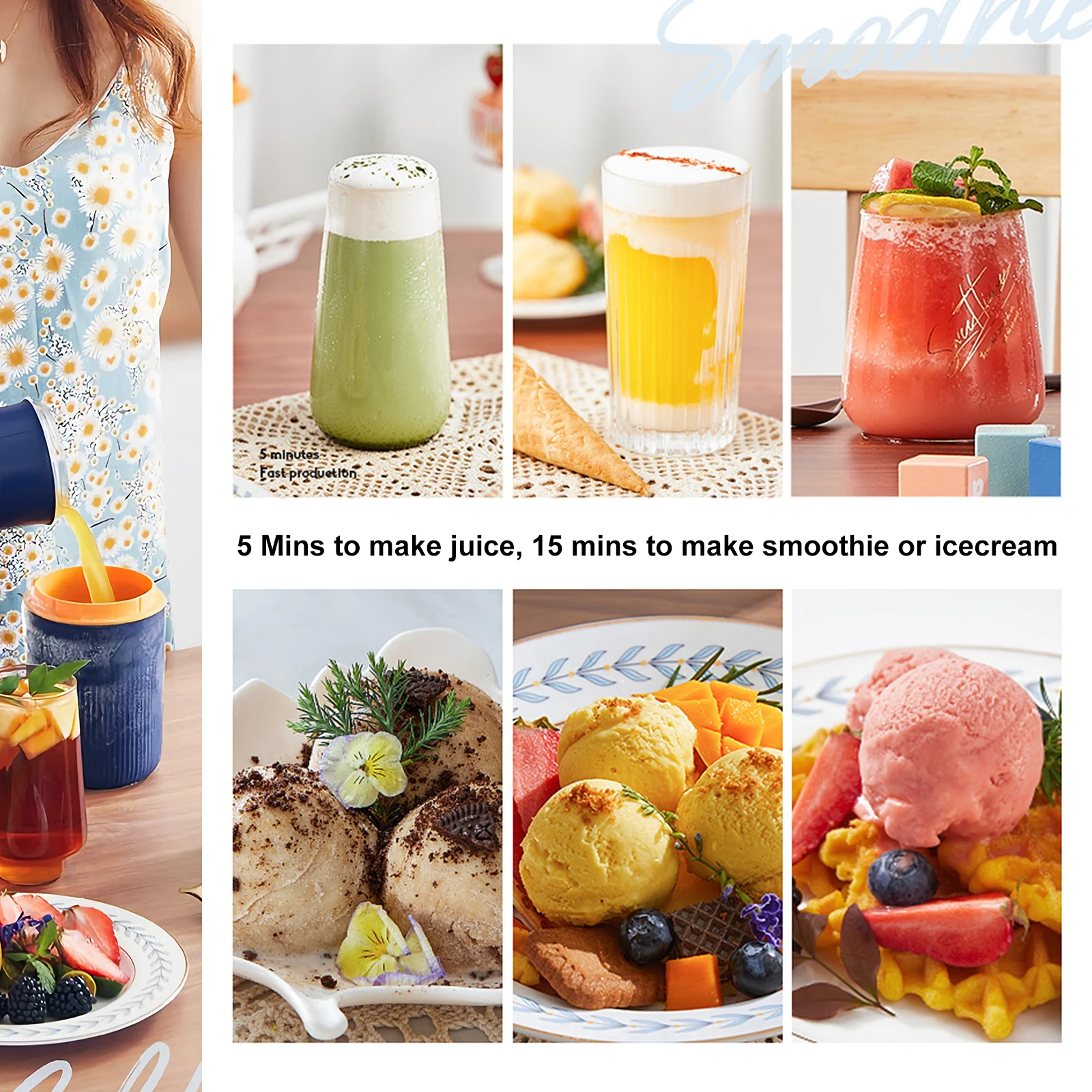 USB mini portable electric juicer outdoor travel 7.4 v 340 ml of Bpa free portable waterproof Blender shake