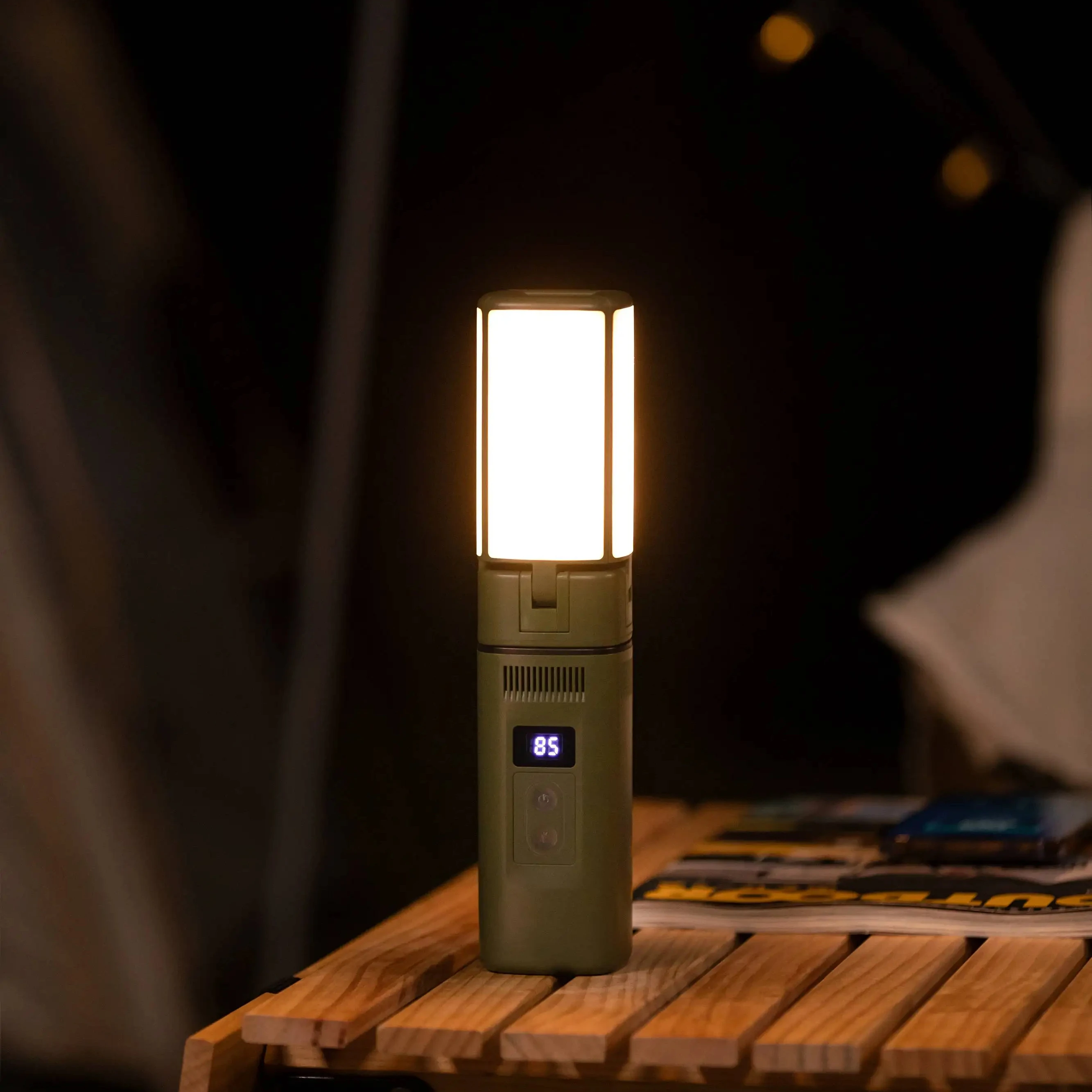 Смарт-внешний аккумулятор Bluetooth-динамик открытый подвесной кемпинговый светильник 7200 мАч съемный декоративный для кемпинга и пикника
