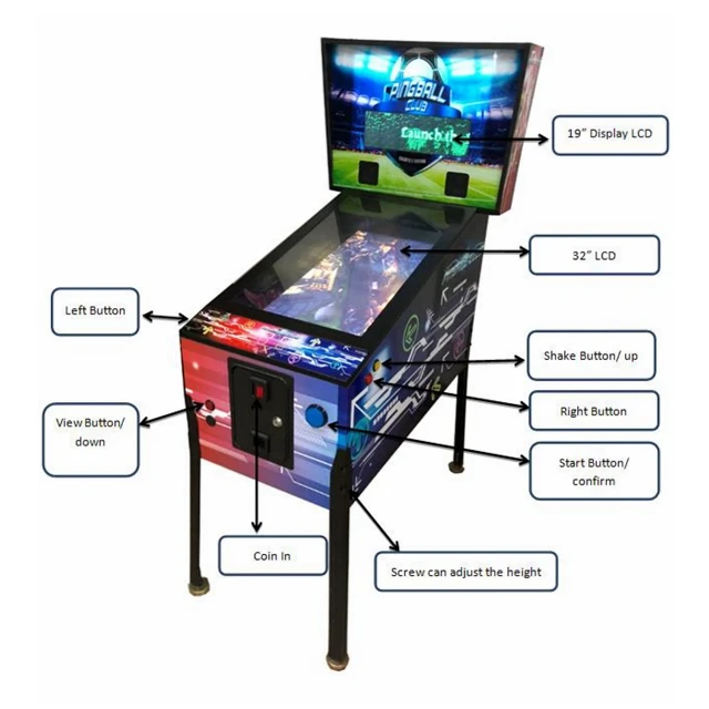 Virtual pinball game machine