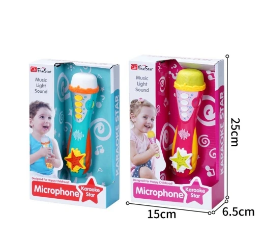 FiveStar Musical Toys For Kids Baby Infants Educational Microphone Toy With Music Sound And Light Up