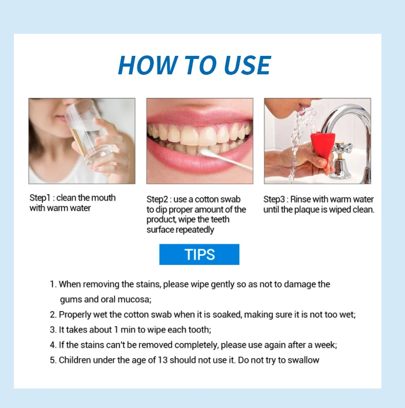 New Product Oral Hygiene Spotless Stains Remover Shining Confident Smile Teeth Whitening Essence