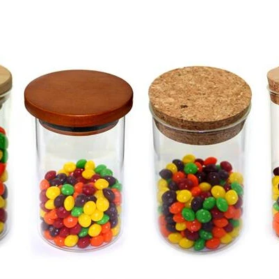 Hemp Big Empty Wide Mouthed Glass Jar With Cork Lid Glass Jar With Cork Lid And Tag 20 Ml Green Glass Storage Jar