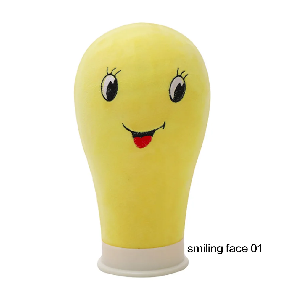 22 Inch Wig Head Cloth smiling face Mannequin Head With smiling face Foam Head with Cover