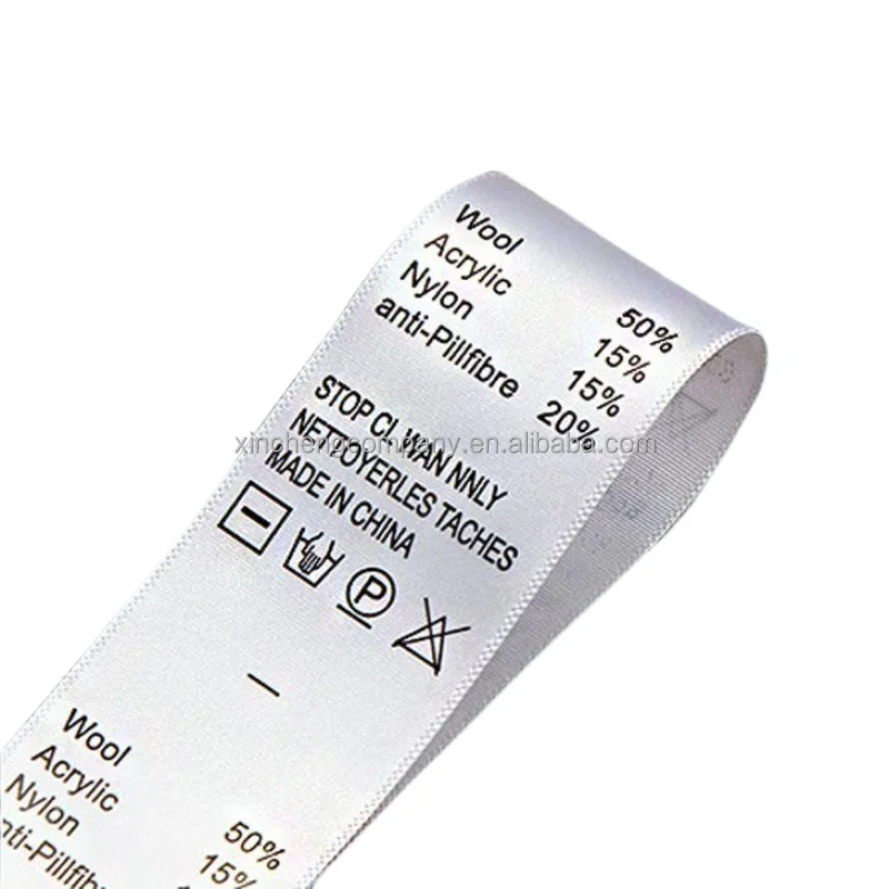 Clothing labels custom brand garment clothing labels silk labels for luxury clothing brand