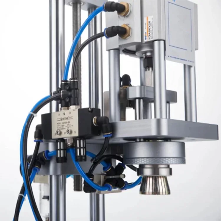 KAPACK Pneumatic Aluminum Bottle Crimping Machine Perfume Bottle Capping Machine