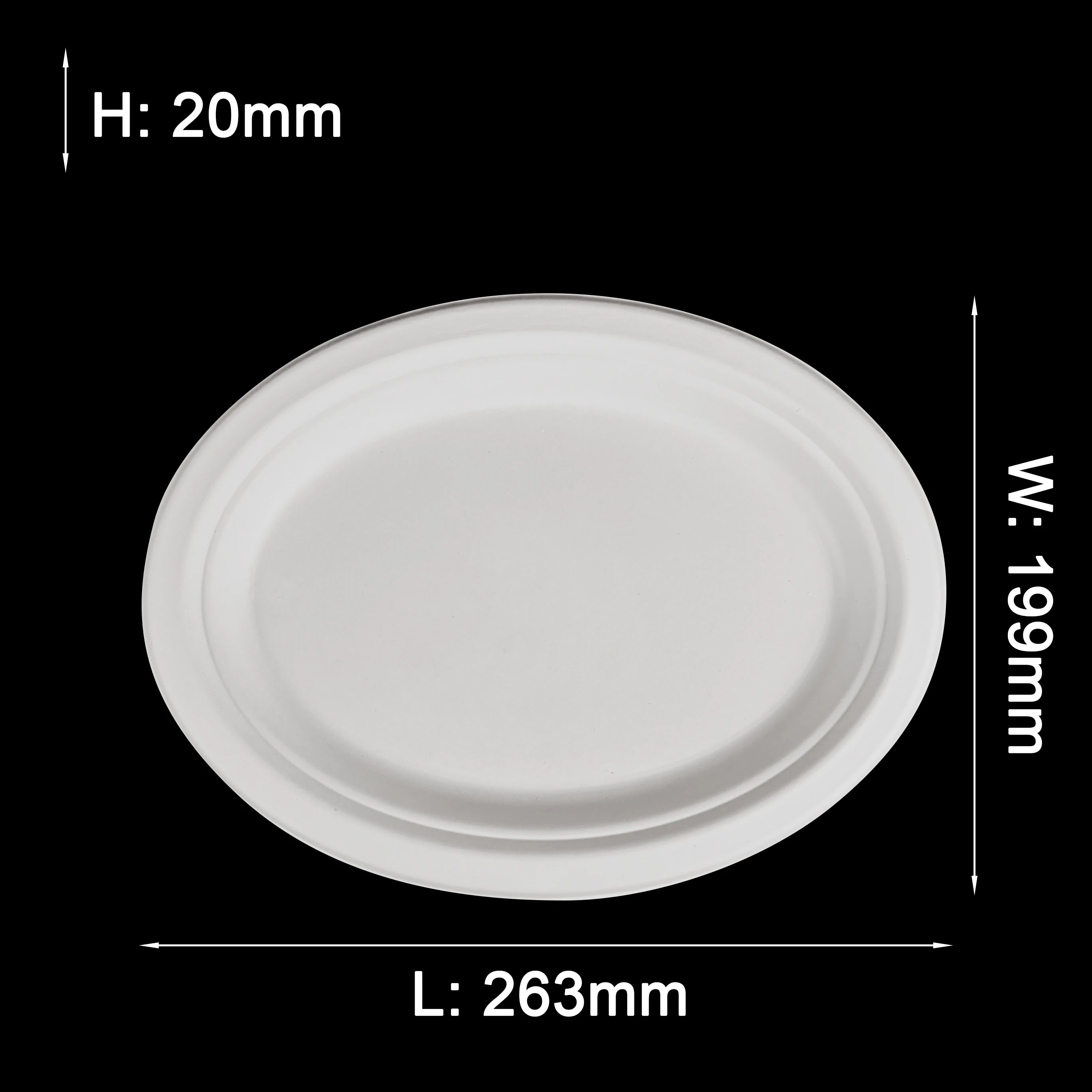 Low price Attractive Latest desirable Dinner Plate Manufacturer Corn Starch Snack Plate