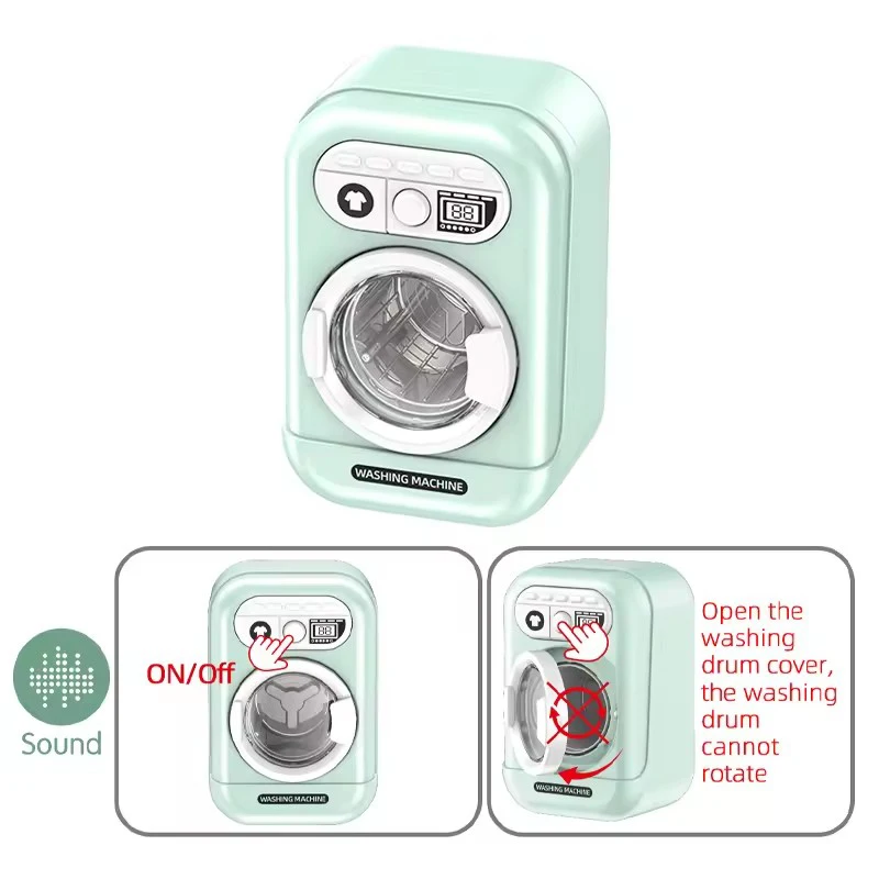 Mini washing machine oven pretend play vacuum cleaner children electric home appliances toys