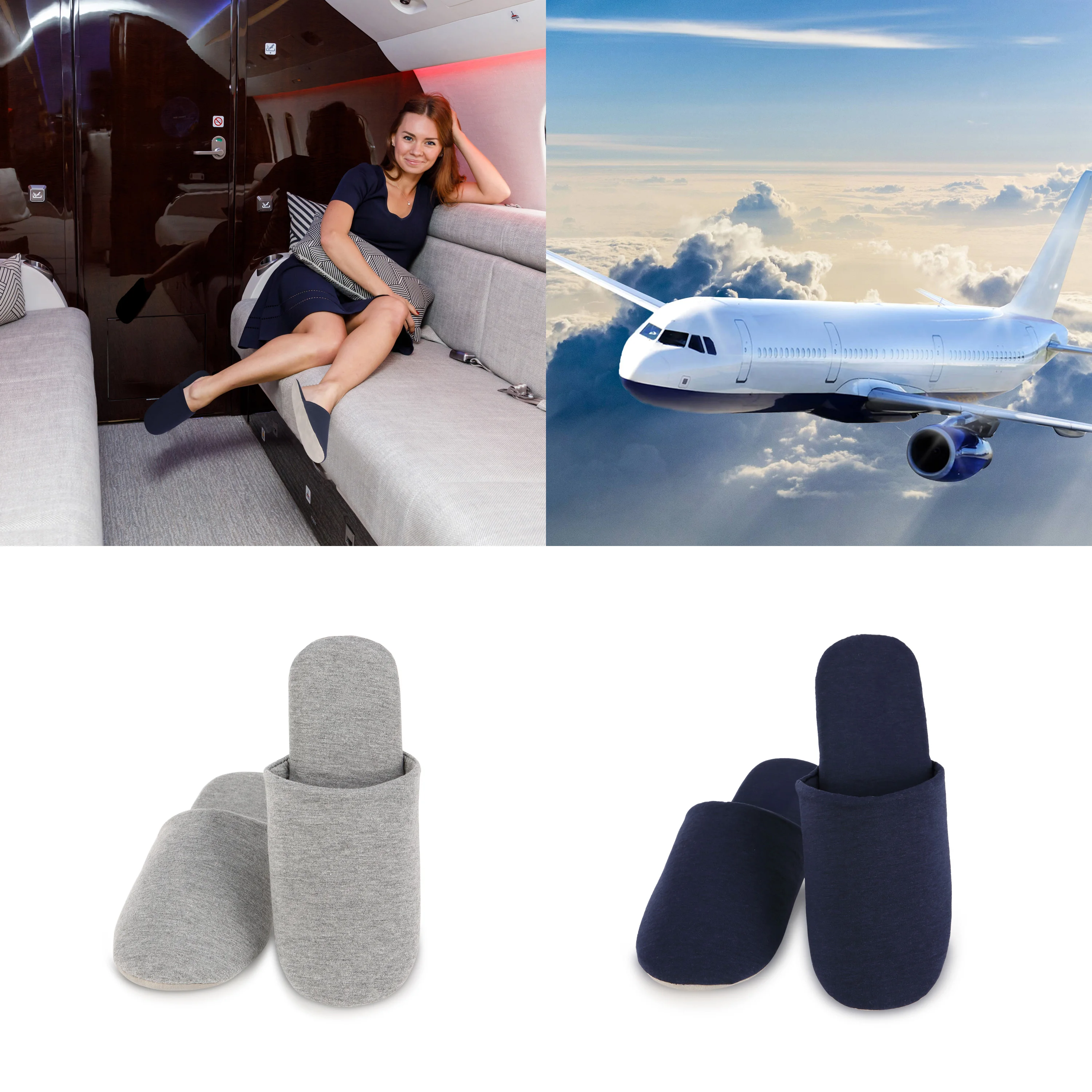 Custom Factories Spa Guest Soft grey Close Toe Cotton Bedroom Unisex Disposable Hotel Slippers