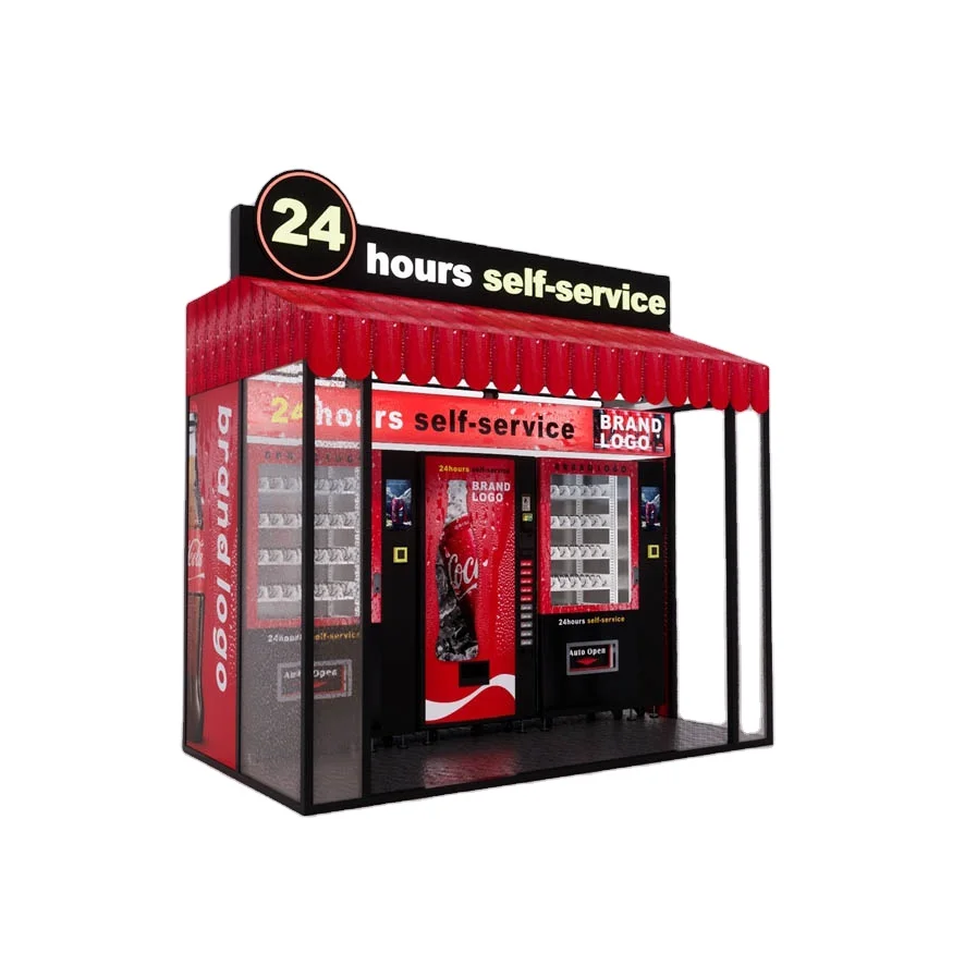 Automatic Combo Vending Machine Small Food Shop Coffee Water  Vending Machines For Retail Items