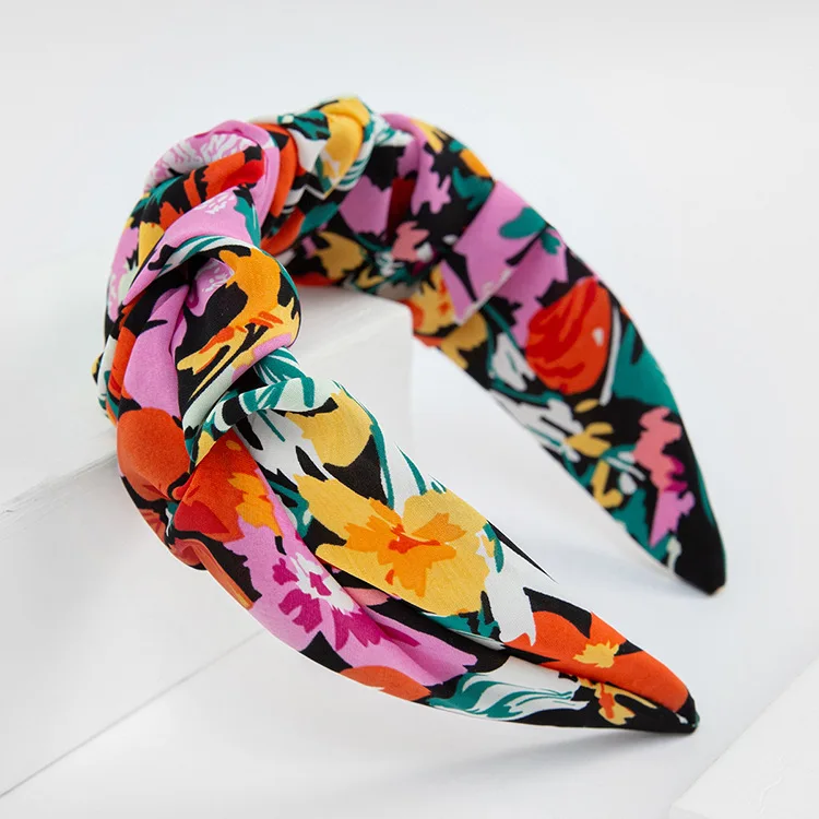 2022 New Arrivals Spring Summer Holiday Red Floral Headbands for women hair decoration custom