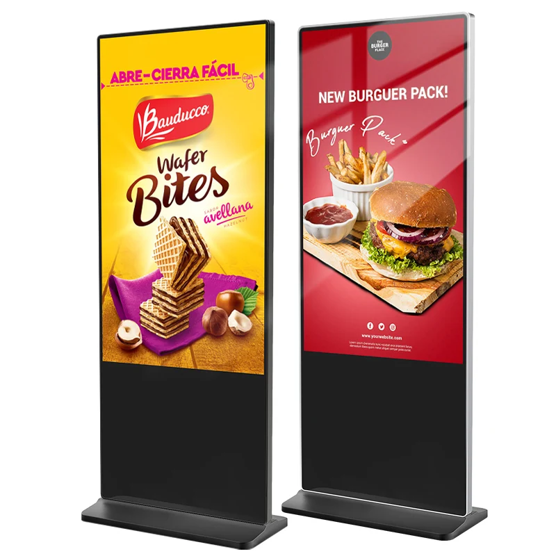 Wholesale Indoor Digital Signage Floor Standing 43 inch LCD Advertising Player TV Touch Screen Kiosk