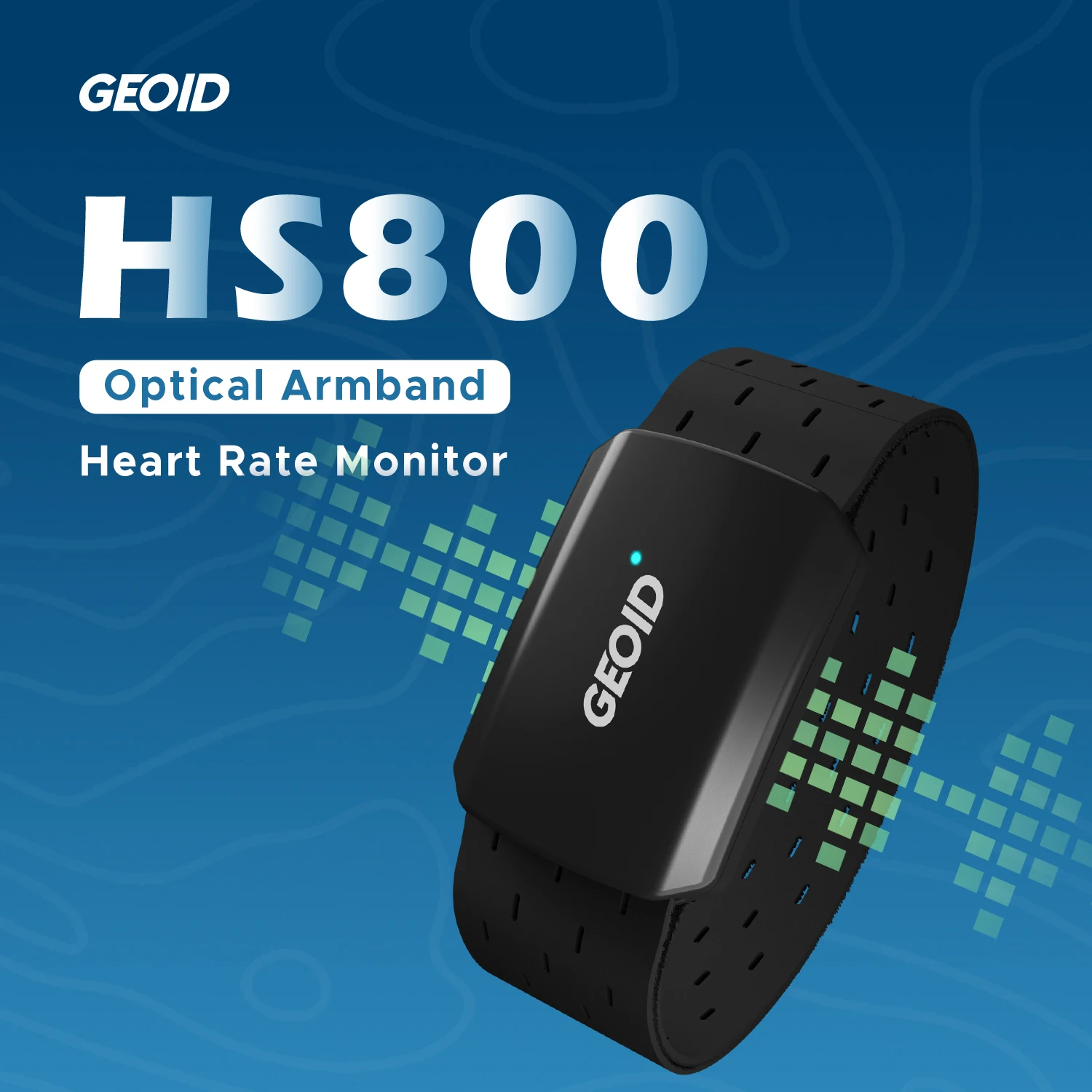 Geoid HS800 Arm Heart Rate Speed Sensor Wireless Health Fitness Smart Bicycle Heart Rate Monitor Hand Strap BLE+ ANT+