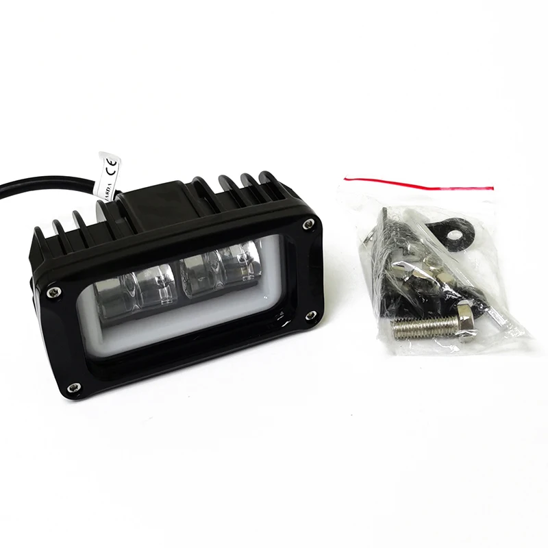 4 inch Dual Color Amber White DRL halo ring 12V 24V Car Led Work Lights 30W 3600 LUMENS Cube Light Mini LED Light Bars