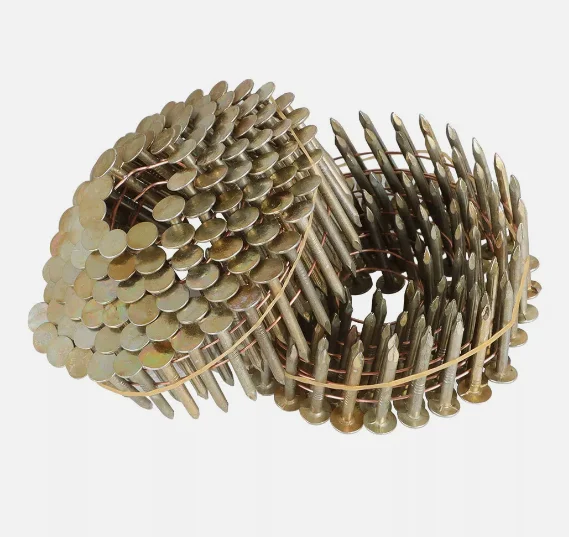 15 Degree Round Head Wire Weld Collatedsmooth Shank Coil Roofing Nails