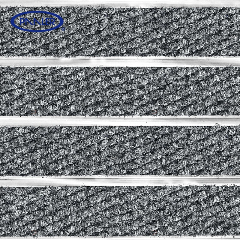 Commercial Use Interlocking 20mm Thickness Sand Scraping Red Carpet Aluminium Entrance Floor Matting System Flooring Door Mat