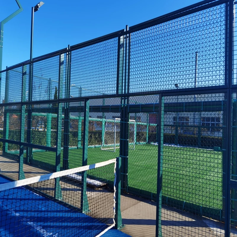 Оборудование для внутреннего и наружного кортов панорамная модель решение теннисного корта со стеклом стальными материалами