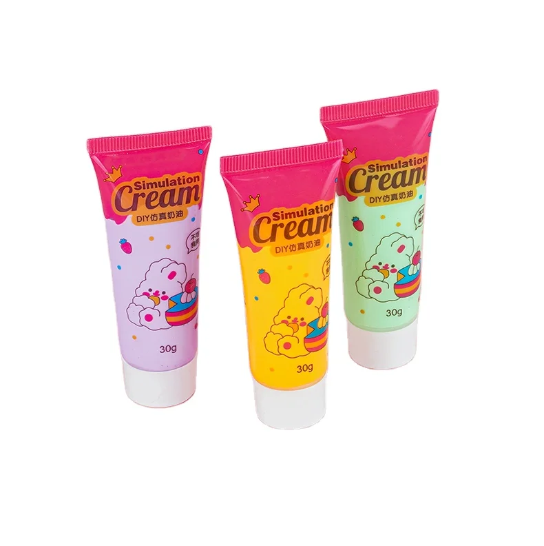 Customize 15g 30g 50g Cream Paints DIY Hairpin DIy Cellphone Case Decoration Simulation Whipped Cream Glue