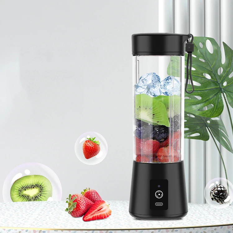 High Speed Orange Juicer Machine Automatic Processing Electric Mini Fruit Blender Rechargeable fresh juice blender with 6 blades