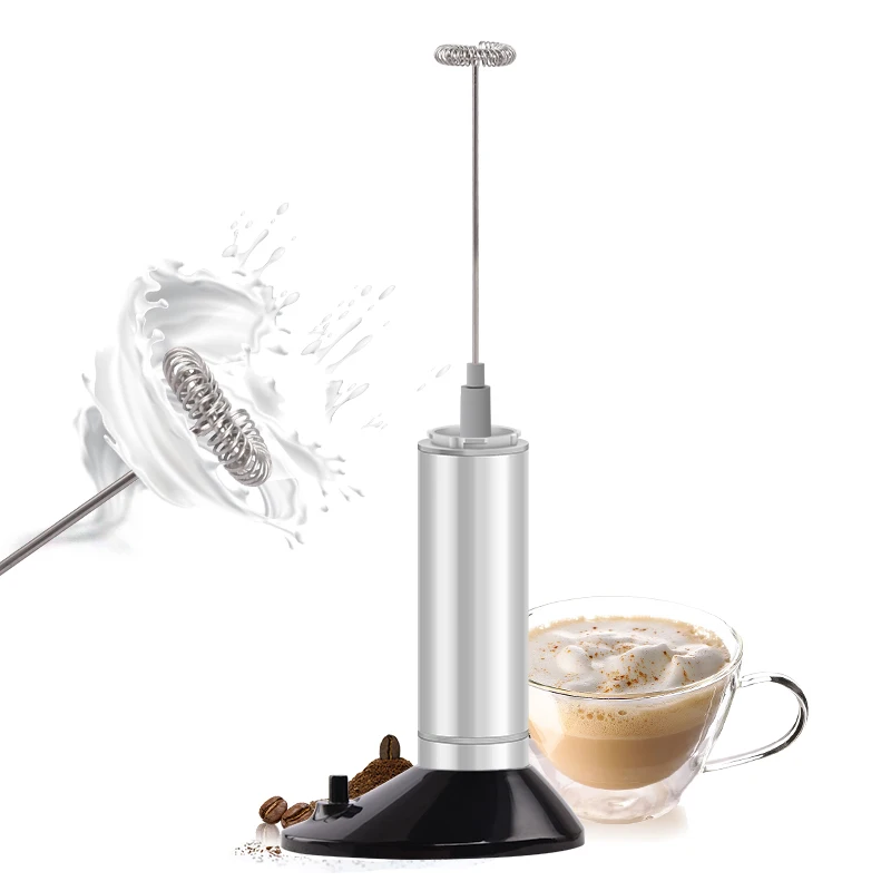 Wholesale Hot-selling Cheap Price Egg Tools Stainless Steel HandHeld Milk Frother with Base