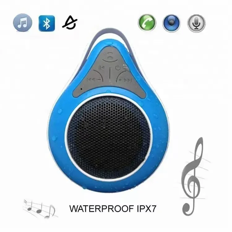 Mountaineering buckle waterproof hook suction cup mini anti-lost outdoor portable speaker bathroom bluetooh speaker