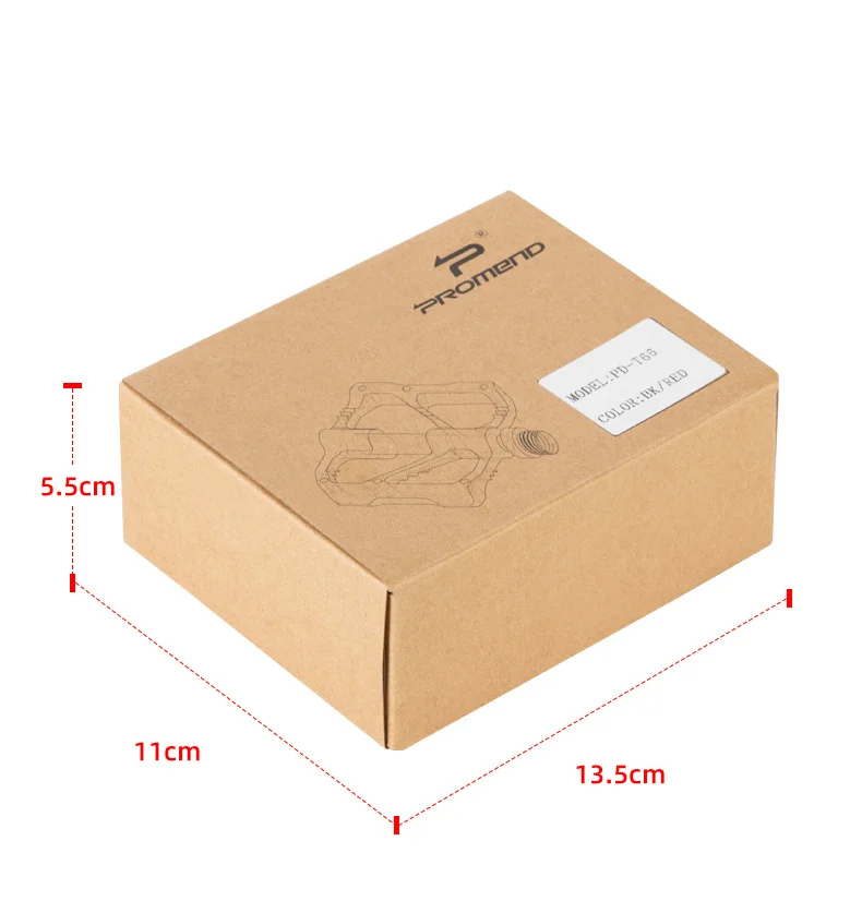 PROMEND T66 Bicycle Pedal Double Sleeve Anti-Skid Aluminum 3 Sealed Bearings Peilin  Road Race Bike Both Mountain Bike Pedal