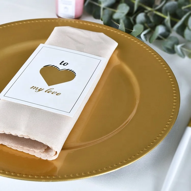 Wholesale Luxury Style Table Decoration Round Plastic Gold Reef Charger Plate Under Plates for Wedding Party