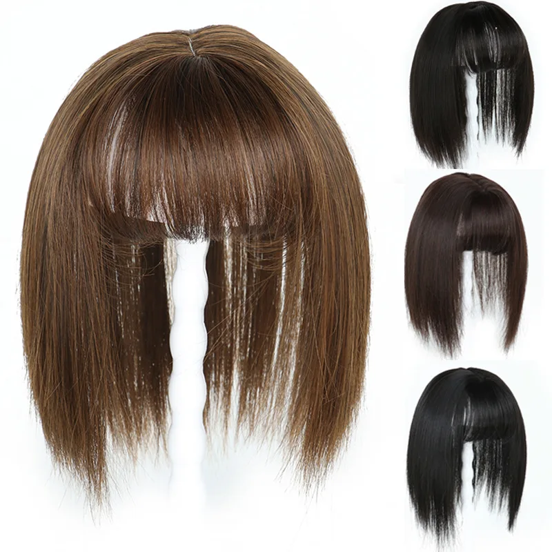 В европейском и американском стиле; Лидер продаж клип-в Челка патч заколка для волос для женщин парик удобна в носке и принимаем Оптовые