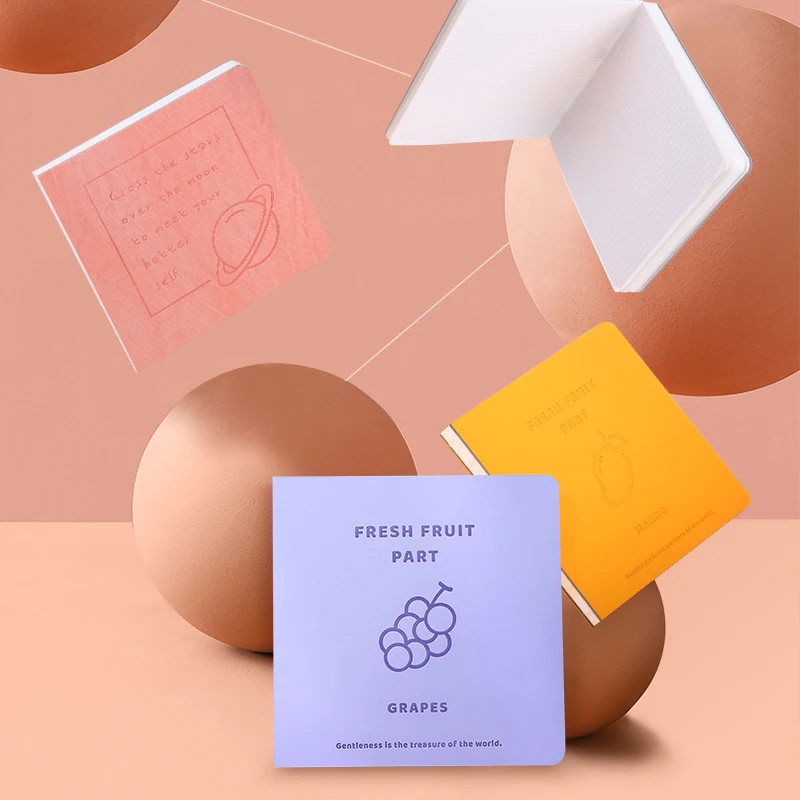 Luxury pu leather hardcover Eco friendly journal papeleria notebook kawaii stationery with embossing logo