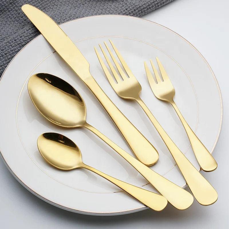 Wholesale Luxury Gift Box 30pcs Tableware Silverware Fork Spoon Knife Flatware Stainless Steel Cutlery Set