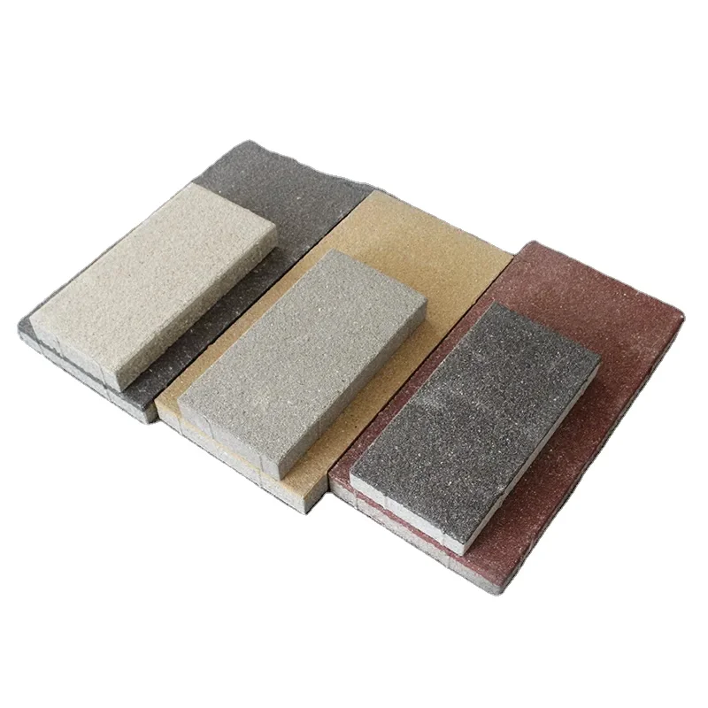 Anti slip pavement ceramic colored permeable bricks