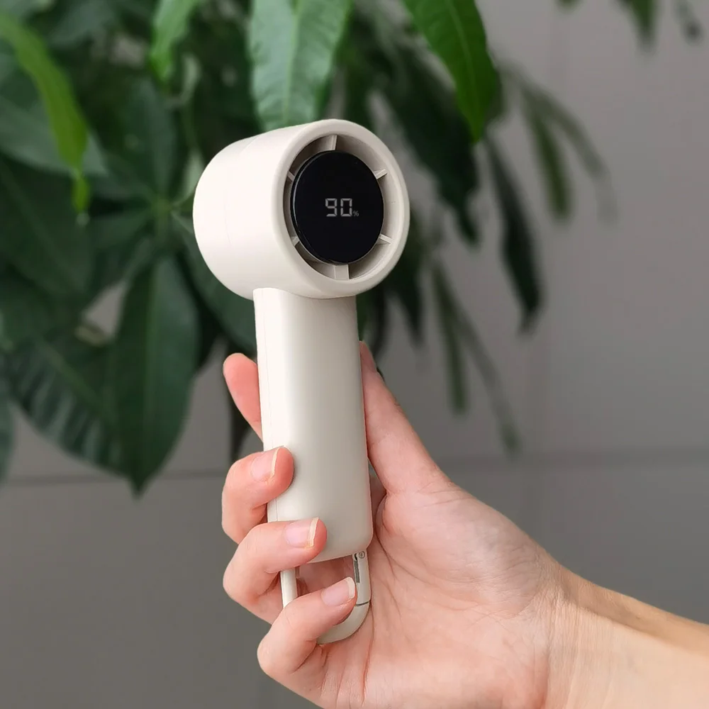 2025 Newest  portable 100 steps High Speed Type-c rechargeable mini handheld cooling fan