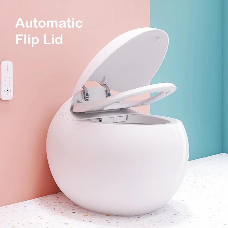 Modern egg shape smart toilet one piece tankless toilet bowl electric intelligent wc smart toilet with heated seat