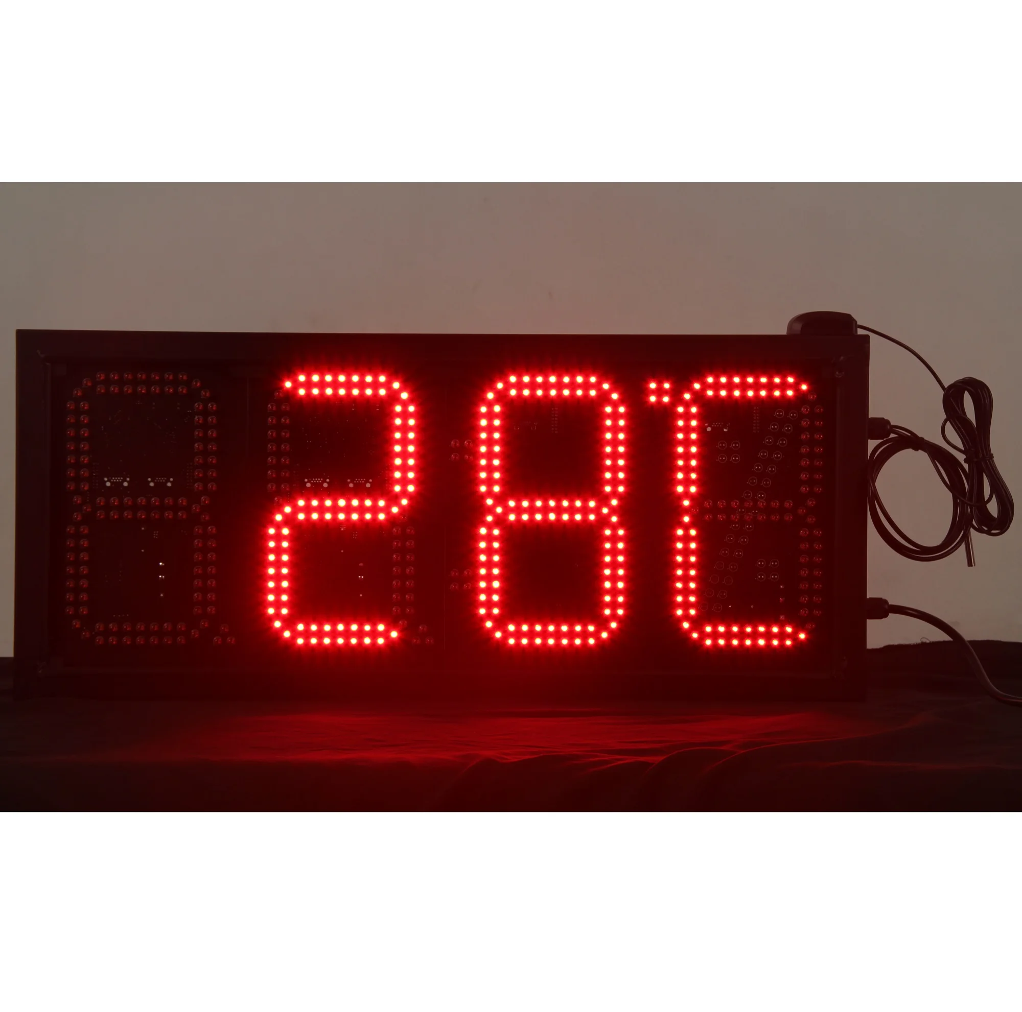 8Inch 8888 Small Led Clock 7 Segment Digital Number Display Board Led Time And Temperature Sign