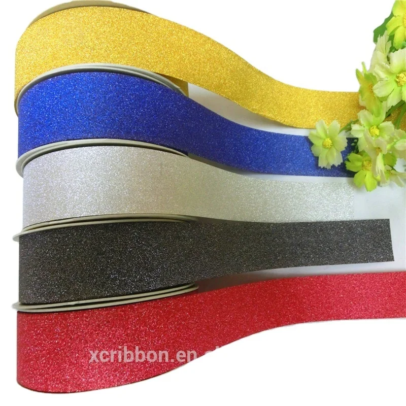 300 yards pp glitter ribbon rolls for Thailand customer