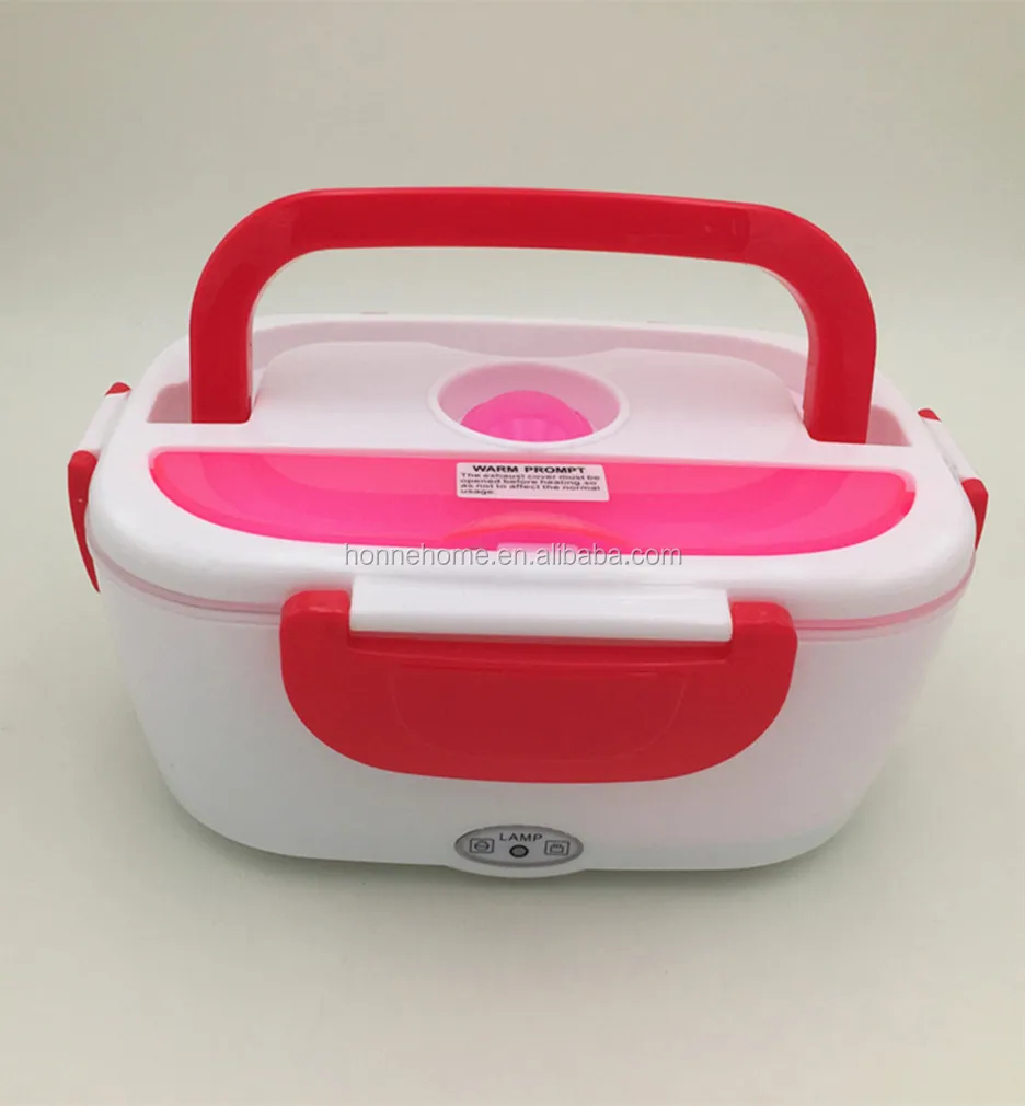 Easy carry Office Car Electric Lunch Box Sets Safe Stainless Steel Food Warmer Box