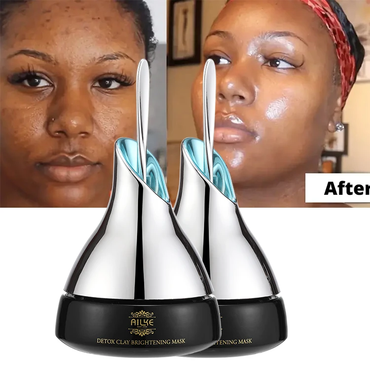 Natural Cosmetics Brightening Masks Clean Makeup Clay Hydrating C Whitening Moisturizing Mud Facial Face Mask For Women