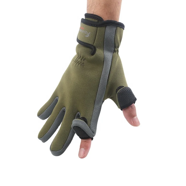  Custom Anti-slip Waterproof Cold Weather Outdoor Activities Gloves Mens Fishing For Winter Boating Kayaking