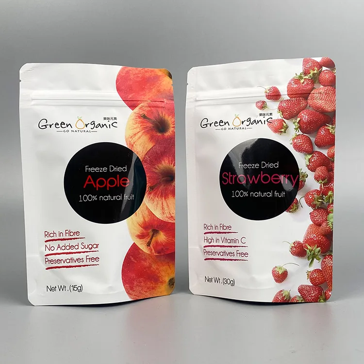 Wholesale Custom Logo Plastic Snack Dried Fruit Package Pouch Dry Food Packaging Bag