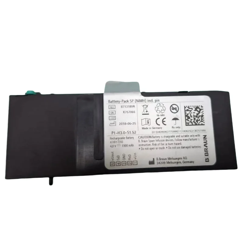 NiMH-aaccu 8713180 8713180A RHINO POWER высокое качество 4 8 В 1 9 Ах батарея B Braun Infusomat Perfusor Space