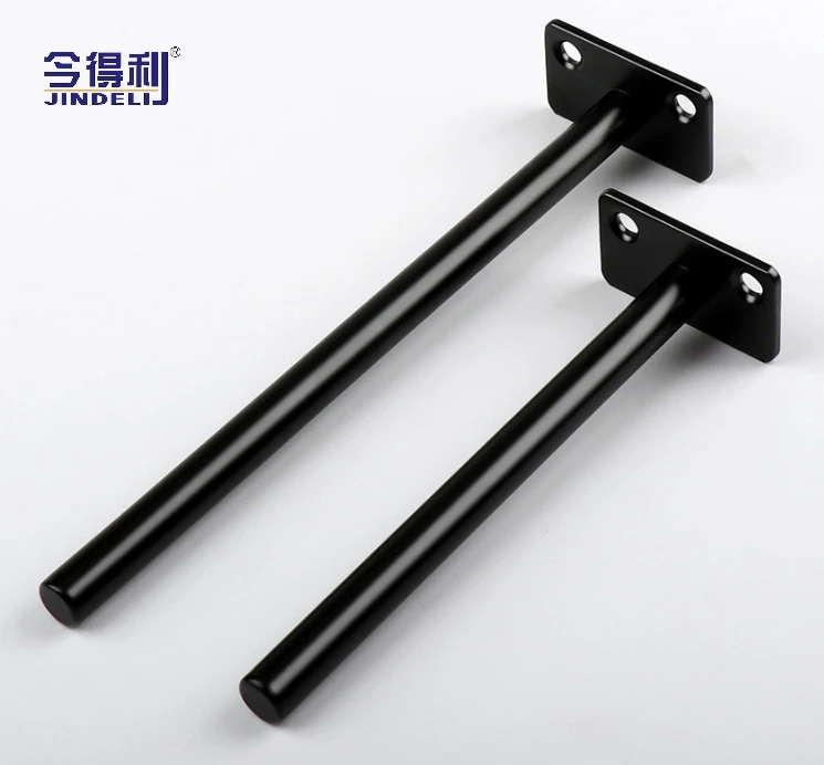 Factory custom wall hanging hardware bracket T -shaped black invisible dark installation bracket bracket plate accessories suppo