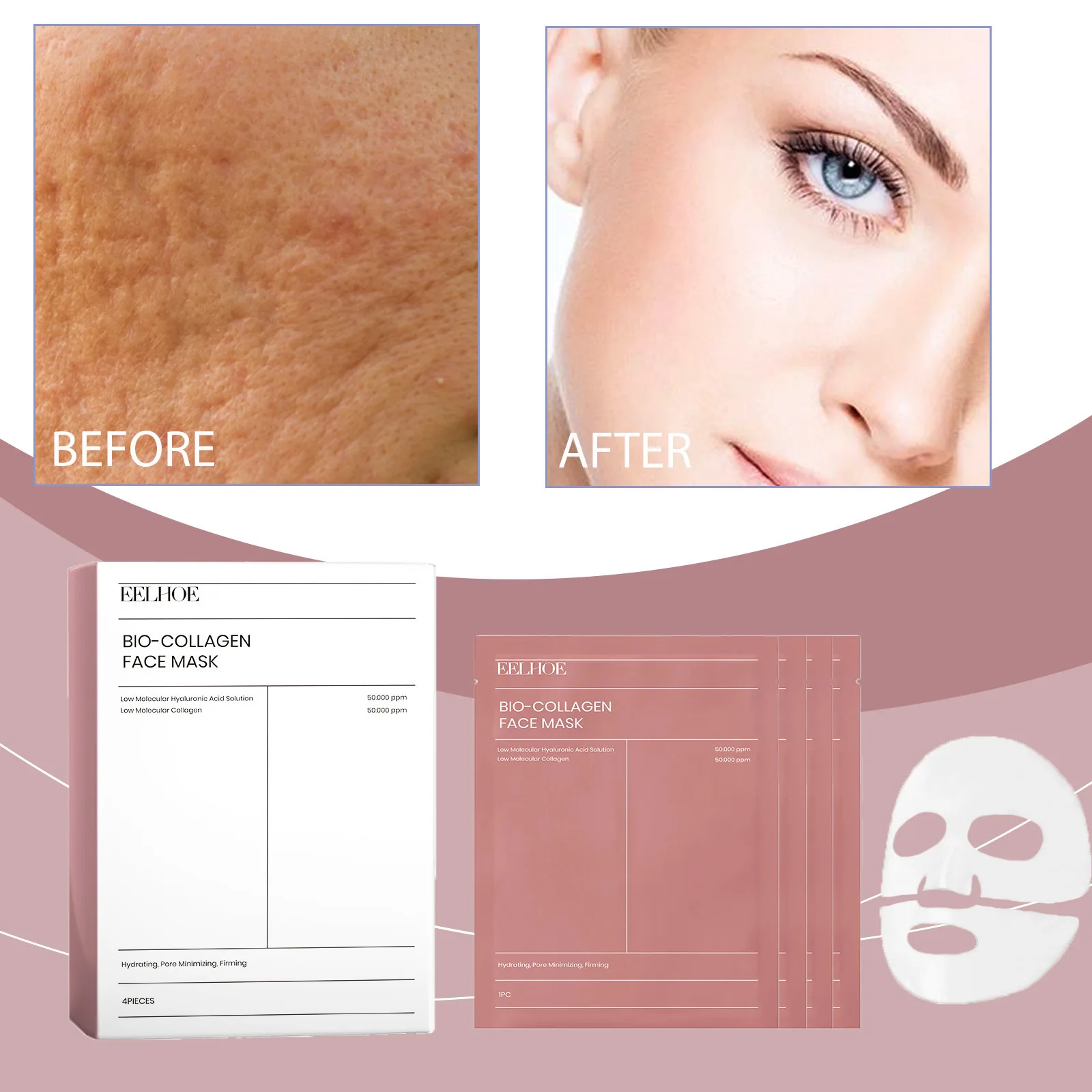 EELHOE Collagen facial mask Collagen facial mask Tablets