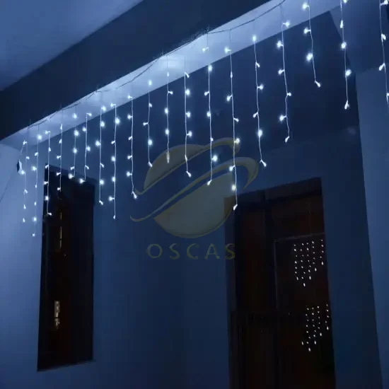 3X3 Connectable Curtain Icicle Lights String with 300 LED Net Lights for Tree Outdoor Lighting Holiday Wedding gazebo Decoration