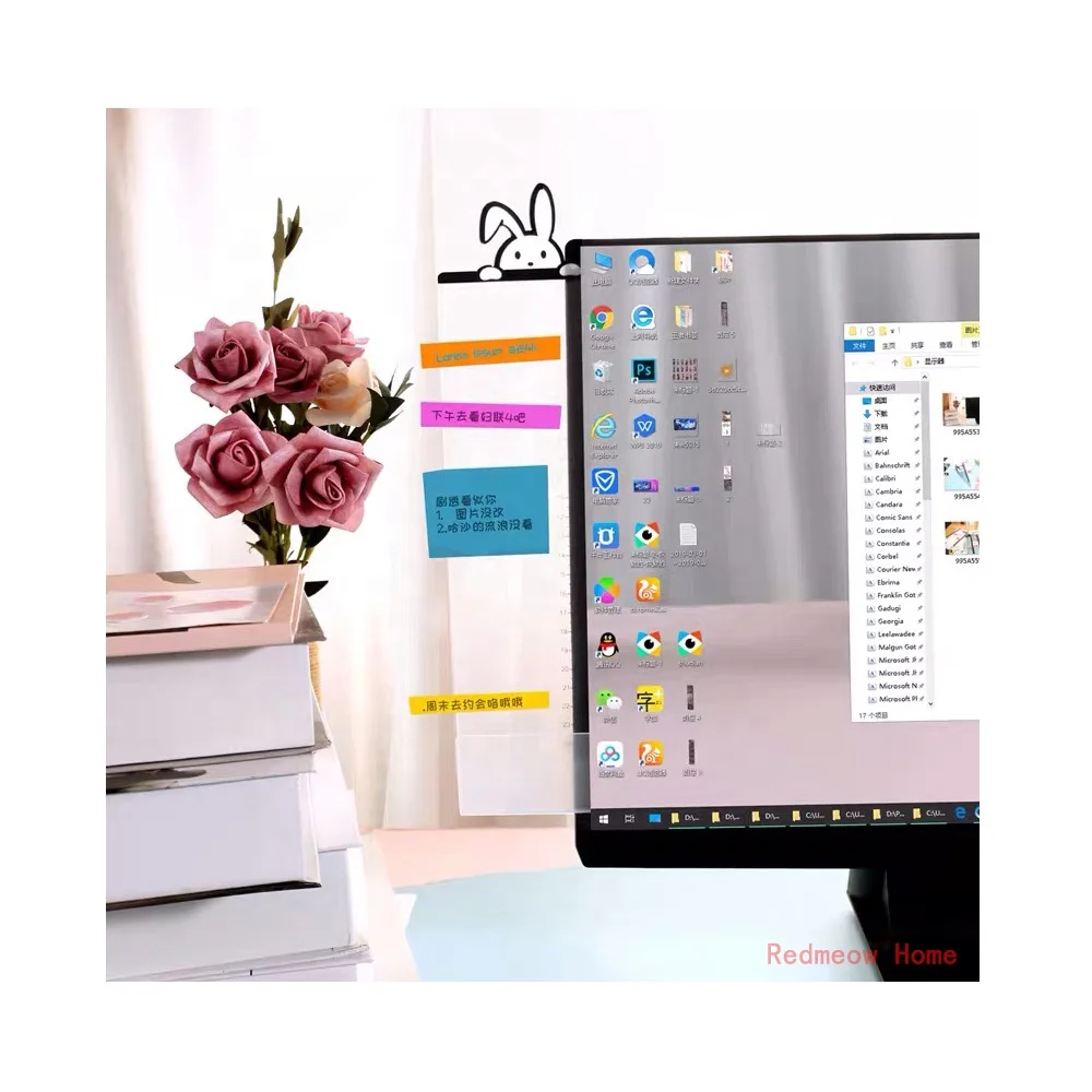 hot sale Computer message board Computer Memo Pads Transparent monitor memo board