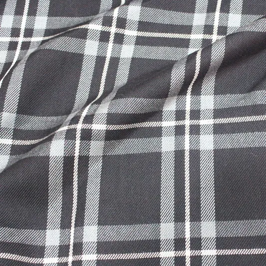 New 100% Acrylic Grid Textile Rip Stop Style Yarn Dyed Cloth Checks Dust Coat Jacket Blouse Fabric