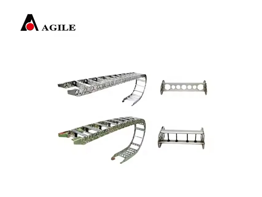 II type New Flexible Steel Cable Drag Chains Metal energy hose wires drag tracks cable chain for automation equipment