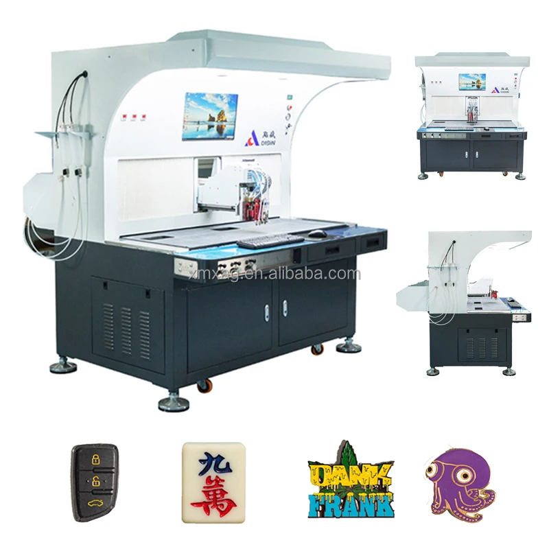 dispensing what? Glue And Paint / Paint dispensing machine Automatic Spray Painting Machine For Refrigerator Magnet Lapel