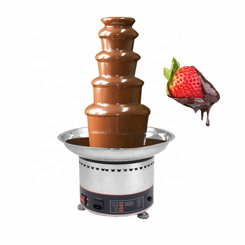 High Speed 304 Stainless Steel Professional Chocolate Fountain Waterfall Machine Melting Pot Tower Of Home