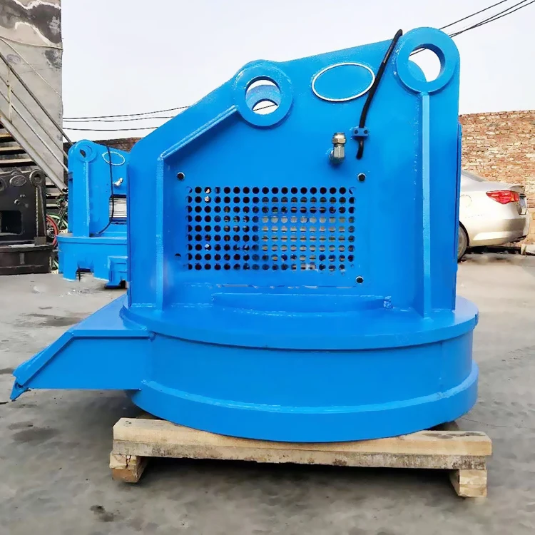 Hydraulic Magnet Lifting Magnet Lifter Installed On Excavator