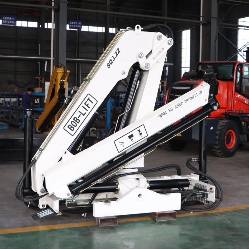BOB-LIFT 3.2 Ton Folding Arm Crane Knuckle Boom Jib Crane With Remote Control