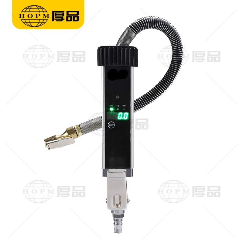 HP-803 0-255Psi Digital Tire Inflator Pressure Gauge 0-18Bar Air Gauge with LED Display Tyre Repair Tool